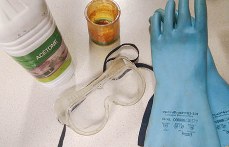 Chemicals and safety equipement