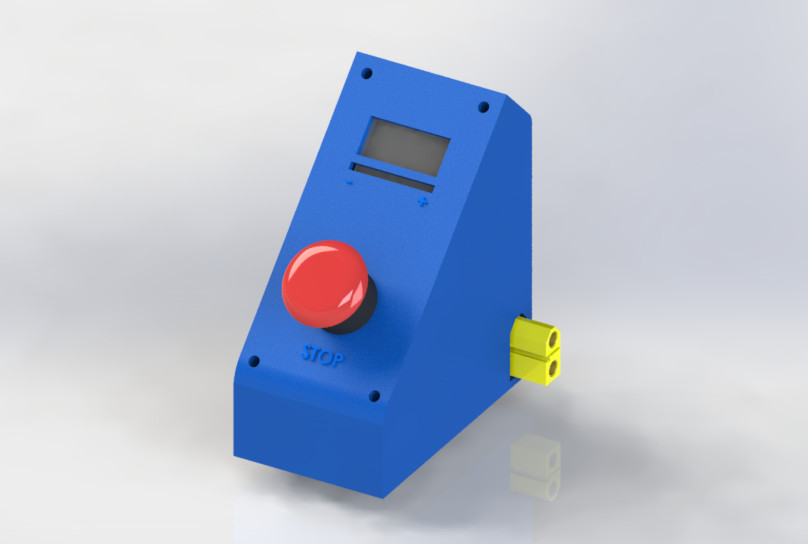 3D render of the input module in SOLIDWORKS